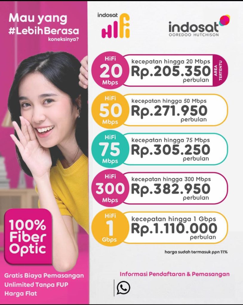 Brosur Indosat HIFI Bandung